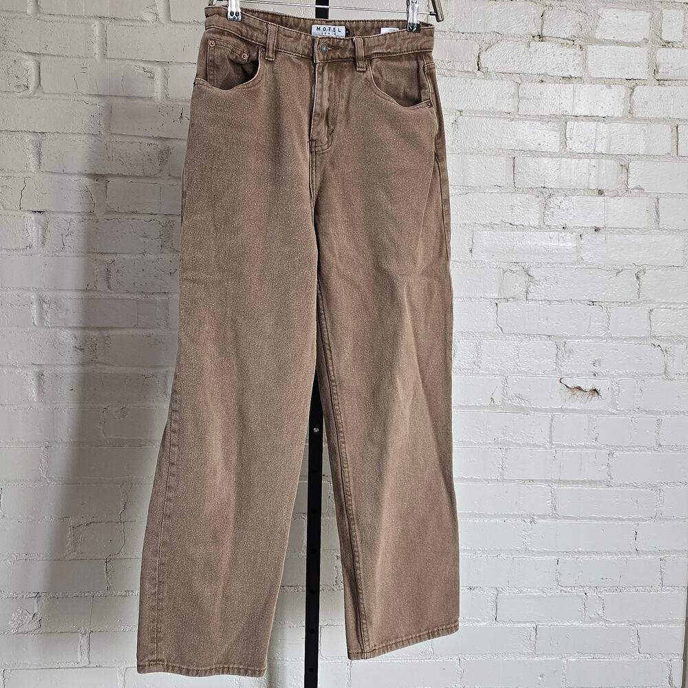Motel Denim Earthy Brown Wide-Leg/Straight Leg Jeans┃Fall Y2k 90's Streetwear